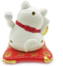 Mose Cafolo Solar Energy Powered White Maneki Neko Beckoning Lucky Money Cat for Home Office and Car d©cor