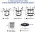 360 Rotating Coffee Mug Holder, Auledio 3 Tier Mug Tree Stand for Counter, Metal Tea Cup Rack Holder Tabletop Mug Display Rack, Holds 15 Mugs, Black