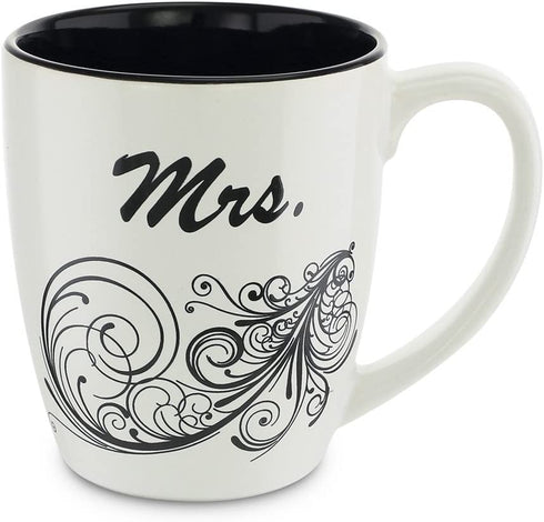 KOVOT Mr. and Mrs. Coffee Mug Set - Each Mug Holds 18 Ounces