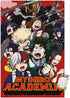 Trends International Hero Academia-Key Art 2 Wall Poster, 22.375" x 34", Poster & Mount Bundle