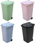 TOYMYTOY 4Pack Mini Wastebasket Set,Desk Trash Can with Lid Desktop Garbage Organizer Storage Bin Pen Pencil Cup Holder Office Supplies