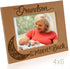 KATE POSH Grandson I Love You to The Moon and Back Engraved Wood Picture Frame, Grandma Grandpa Gifts, Christmas, Birthday, Mother's Day, Father's Day (4x6 Horizontal)