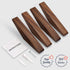COCOYA 4Pack Wood Hooks Wall Mounted, Minimalist Easy Install Natural Real Walnut Cute Mid Century Modern Simple Rustic Home Foyer Entryway Decor, for Hanging Hat Cap Backpack Bag Coat Towel Clothes