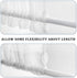 MIULEE Set of 2 72 Inches Length Door Curtains with Linen Texture for Sidelight Semi-Sheer Window Voile Panels 2 Panels Width in 25 Inches White