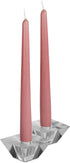 12 Pack Tall Taper Candles - 10 Inch Rose Pink Dripless, Unscented Dinner Candle - Paraffin Wax with Cotton Wicks - 8 Hour Burn Time