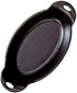 Lodge Heat Enhanced and Seasoned Cast Iron Oval Mini Server, 9-Ounce, Black