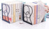JIARI Adjustable Bookends Metal Book Ends Holder Shelf Heavy Duty Nonskid Bookend for Heavy Book (Round White)