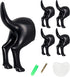 Dog Tail Hooks for Wall for Leashes,Dog Butt Hook,Key Hat Coat Towel Wall Mounted Hooks (5 Pack),Three Installation Methods