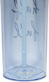 Kate Spade New York Insulated Tumbler with Reusable Straw, 20 Ounce Blue Acrylic Travel Cup with Lid, Always Half Full