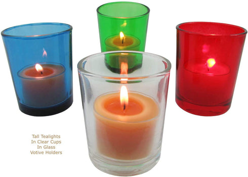 Beeswax Candle Works, 8-Hour Tea Lights (Pack of 8) 100% USA Beeswax