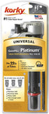 Korky 528MP QuietFILL Platinum Fill Valve-Fits Most Toilets-Easy to Install-Made in USA, Universal 99%, Black