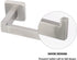 NearMoon Bathroom Square Toilet Paper Holder, Premium SUS304 Stainless Steel Rustproof Wall Mounted Toilet Roll Holder for Bathroom, Kitchen, Washroom (Brushed Nickel)