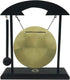 Mose Cafolo Zen Art Brass Feng Shui Desktop Table Gong, Dragon with Taiji Symbols, Makes Clear Sound, Collectible Figurines