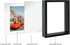 Trwcrt 2 Pack 4x6 Floating Picture Frame, Double Side Tempered Glass Picture Frames?Display up to 6 x 8 photos for Desktop or Wall Hanging, Black