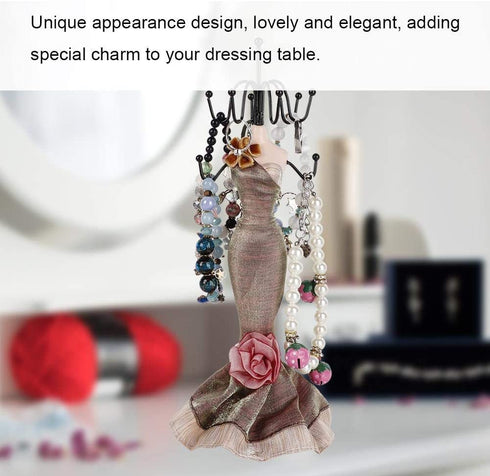 Fashion Jewelry Display Stand, Hanging Jewelry Organizer / Jewelry Organizer Holder Human Model Jewelry Organizer For Jewelry Towers Jewelry-Towers For Girls Women(Small Model )
