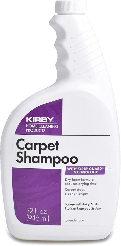 Kirby Shampoo & Stain Carpet Shampoo-Rug Remover & Odor Eliminator, Smell Neutralizer Solution-Remove Dog and Cat Stains, 32oz, Packing may Vary