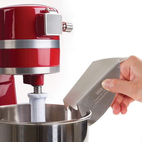 New Metro Design Set of 1 Stainless Bowl Pouring Chute, Silver