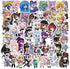 wyyeleswm Gacha Life Game Stickers 50PCS Cartoon Character Costume Game Stickers Vinyl Waterproof Stickers for Laptop Bumper Water Bottles Computer Phone Car Stickers and Decals car Stickers for Girl (gacha life)