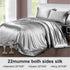 HOTBALZER Mulberry Silk Pillowcase for Hair and Skin, 22 Momme Natural 100% Silk Pillowcases Standard Size with Zipper, Soft Breathable Both Sides Pure Silk Pillow Cover, 1pc (Grey,Standard)