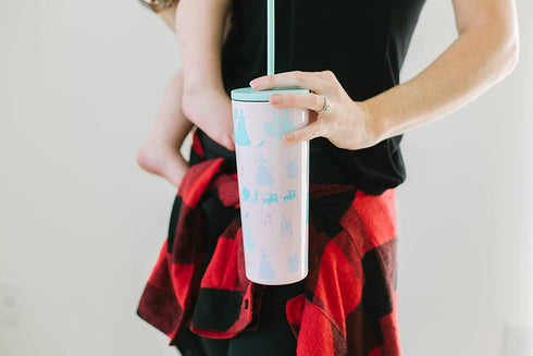 Simple Modern Disney Character Insulated Tumbler Cup with Flip Lid and Straw Lid | Reusable Stainless Steel Water Bottle Iced Coffee Travel Mug | Classic Collection | 24oz Mickey Mouse Retro