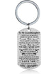 Granddaughter Keychain Key Ring Believe Inspirational Gifts from Grandma Grandmother Birthday Graduation Christmas Gifts Jewelry Grandma To Granddaughter Gifts