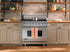 FOSSICS Designer Hand and Kitchen Dish Towels, One Half Dozen | Oversized 20 x 30 inches | Apricot Stripe