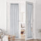 RYB HOME Sheer Sidelight Curtains French Door - Linen Look Fabric Morden Window Curtain Shades for Bathroom Dining Living Room Kitchen, 2 Tieback, 2 Pcs, 30-inch Width x 72-inch Length Each, Dove Grey