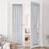 RYB HOME Sheer Sidelight Curtains French Door - Linen Look Fabric Morden Window Curtain Shades for Bathroom Dining Living Room Kitchen, 2 Tieback, 2 Pcs, 30-inch Width x 72-inch Length Each, Dove Grey
