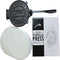 MABUA 8 Inches Cast Iron Tortilla Press Heavy Duty Pre-seasoned Roti Maker, Tortilla Maker, Dough Press - Pataconera with 100 Tortilla Wax Paper Free Replacement If Damaged in 30 Days.
