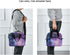 Green Purple Galaxy Space Lunch Bags for Women Nebula Star Lunch Tote Bag Lunch Box Water-resistant Thermal Cooler Bag Lunch Organizer for Working Picnic Beach Sporting