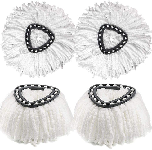 Mop Head Replacement Microfiber Spin Mop Refills Replacement Mop Refill Head (4 Pack)