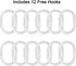Cow Shower Curtain, Farmhouse Highland Cow Shower Curtain Funny Farm Animal Cattle Bull Cow Floral on Marble Fabric Shower Curtain Get Naked Shower Curtain Country Bathroom Set with Hooks, 72X72 Inch