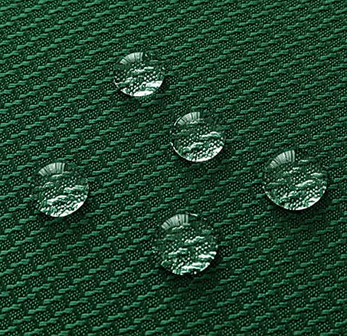 Biscaynebay Textured Fabric Round Tablecloths 60 Inches in Diameter, Hunter Green Water Resistant Tablecloths for Dining, Kitchen, Wedding, Parties etc. Machine Washable