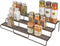 mDesign Adjustable, Expandable Kitchen Wire Metal Storage Cabinet, Cupboard, Food Pantry, Shelf Organizer Spice Bottle Rack Holder - 3 Level Storage - Up to 25" Wide - Bronze