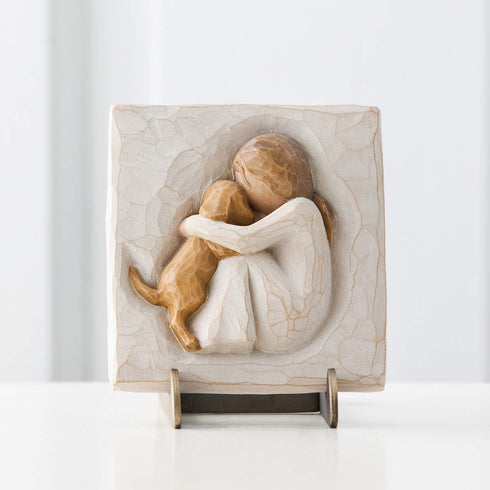 Willow Tree True Plaque, Sculpted Hand-Painted bas Relief