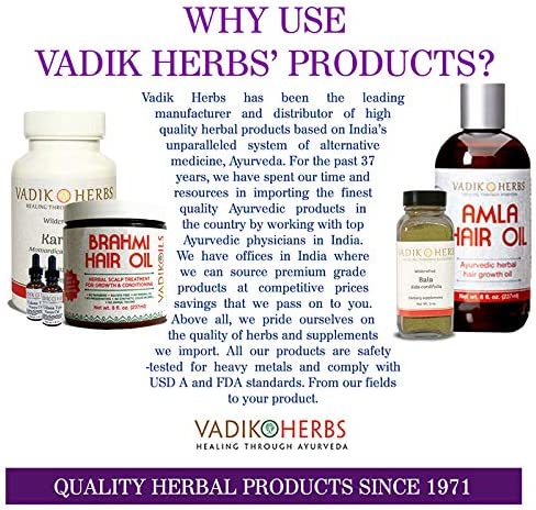 Certified Organic Vadik Herbs Jatamansi Spikenard Root (Nardostachys jatamansi) Powder | Helps to Maintain Healthy Nervous System and Optimal Brain Functions (100 Vegicaps)