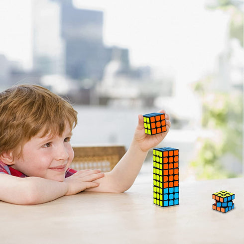 6 Pack Mini Rubix Cubes Tiny 3x3x3 Color Puzzle Cube Toys Stress Relief Party Game Toy to Boys and Girls for Favors Birthday Gifts Party Supplies