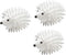 3pcs Hedgehog Dryer Balls Reusable Dryer Porcupine Ball for Dryer Machine Anti Static Soft Laundry Washing Balls (White)