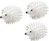 3pcs Hedgehog Dryer Balls Reusable Dryer Porcupine Ball for Dryer Machine Anti Static Soft Laundry Washing Balls (White)