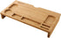 SONGMICS Monitor Stand Riser with Storage Organizer Office Computer Desk Laptop Cellphone TV Printer Stand Desktop Container Bamboo Wood Natural ULLD201
