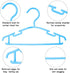 Baby Hangers, 60Pack Blue Baby Clothes Hangers Infant Hangers Kids Hangers Baby Hanger for Closet Baby Coat Hangers Child Hanger Plastic Small Hangers