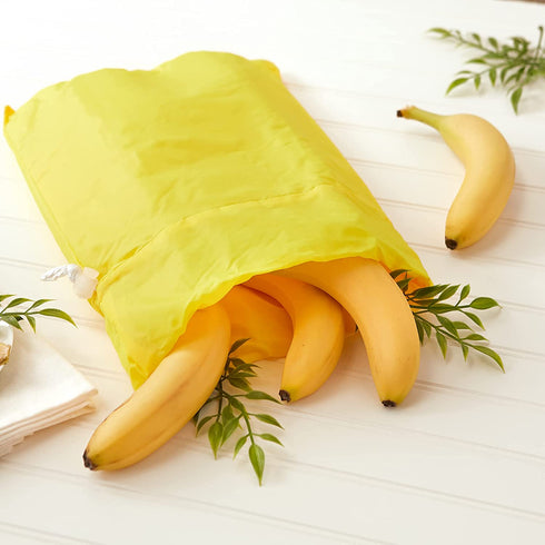 RSVP International Food Safe Nylon Banana Freshness Storage Bag, 11.5 x 13.75, Yellow