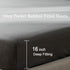 SONORO KATE Bed Sheet Set Bamboo Sheets Deep Pockets 16" Eco Friendly Wrinkle Free Sheets Hotel Bedding Machine Washable Silky Soft (Dark Grey, California King)