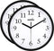 Hippih Black Wall Clock Silent Non Ticking Quality Quartz, 10 Inch Round Easy to Read for Home Office School Clock 2 Pack