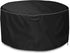 Round Patio Deck Box Cover to Protect Deck Boxes, Round Deck Box Storage(Black, 28 inch)