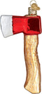 Old World Christmas Contractor Tools Glass Blown Ornaments for Christmas Tree Axe, 4.750, Model:32313
