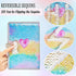 MHJY Sequin Unicorn Journal Secret Diary with Lock,Reversible Mermaid Sequin Notebook Private Journal Magic Unicorn Notebook Gifts for Girls