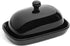 Sweese 306.112 Porcelain Cute Butter Dish with Lid, Perfect for East/West Butter, Black