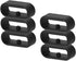 6-Pack Fastener Rings Compatible with Fitbit Versa 4/Versa 3/Versa 2/Versa/Sense/Sense 2/Versa Lite/Versa SE Band Keeper, Silicone Replacement Watch Band Loop/Holder/Retainer