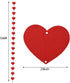 20pcs Valentines Day Decorations Set, Valentines Red Heart Paper Fans, Red Hearts Shaped Felt Garland Banner, Red Paper Pompoms Valentines Accessories for Valentines Anniversary Wedding Mother Day
